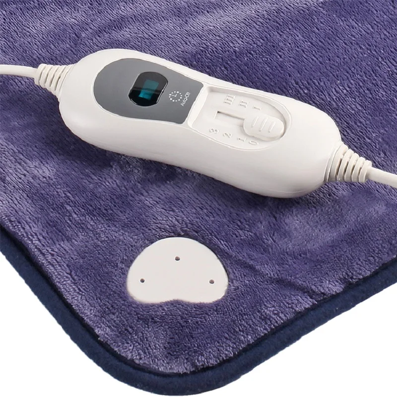 Universal Voltage Microplush Electric Heating Pad Wrap Vest for Neck and Shoulders Winter Body Warmer Whole Back Pain Relief 3