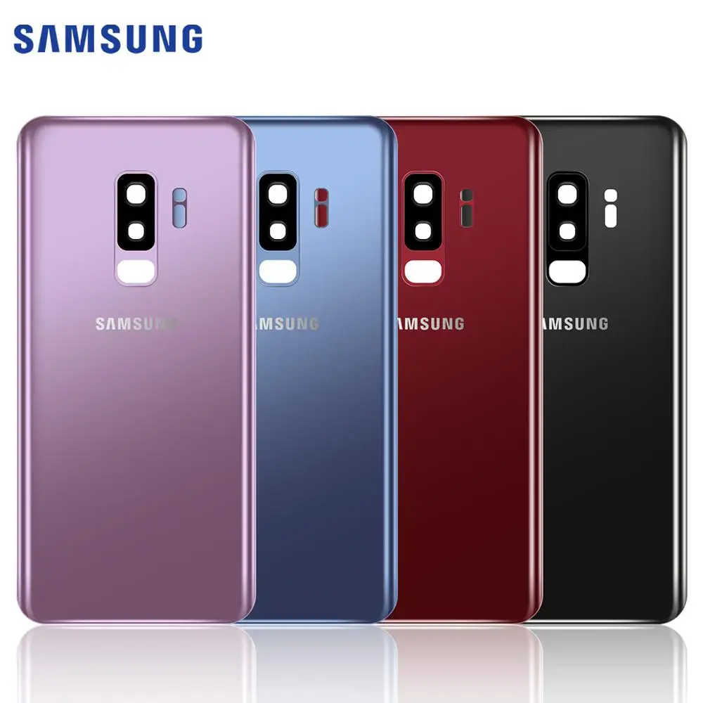 

Original Samsung Galaxy S9 Plus S9+ Back Cover Rear Door Housing Cover Glass Back Battery Cover Replacement For Samsung S9Plus