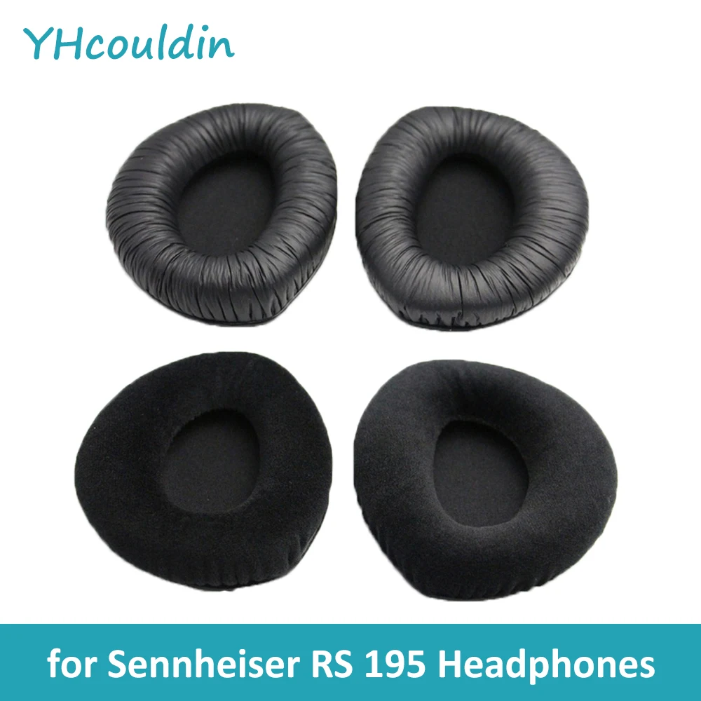 YHcouldin Replacement Ear Pads Fit for Sennheiser RS 195 Headphones Over Ear Wireless Bluetooth Headset Black Ear Cushions Cover