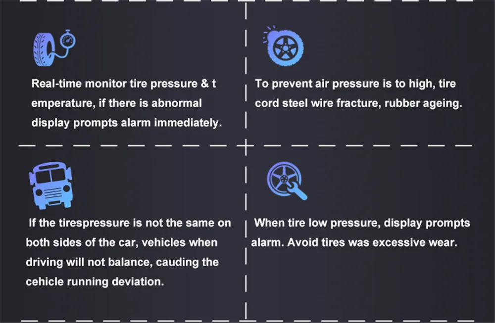 WONVON Универсальный TPMS RF беспроводная система контроля давления в автомобильных шинах 12 внешних датчиков/18 внешних датчиков для трейлера RV