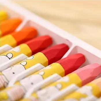 

Wax Crayon Kids Oil Painting Stick Candy Color Oil Pastel Crayon Child Safety Non-toxic Pastel 12 Colors Per Box