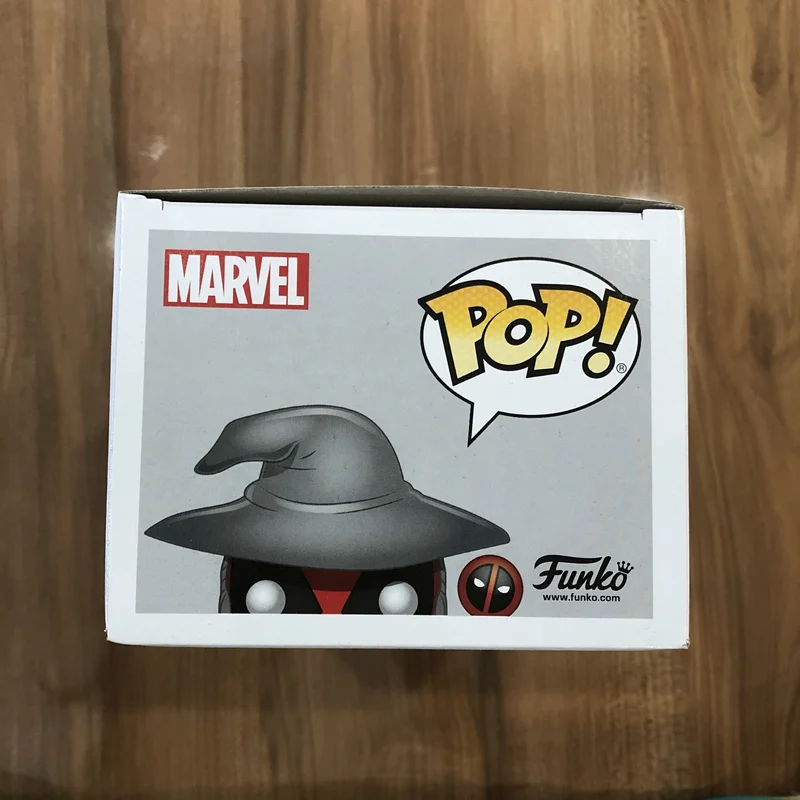 Эксклюзивный FUNKO POP Официальный Marvel: волшебник Дэдпул Виниловая фигурка Коллекционная модель игрушки с оригинальной коробкой