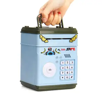 

Electronic Piggy Bank ATM Password Money Box Cash Coins Saving Box Bank Safe Box Automatic Deposit Banknote for child kid Gift