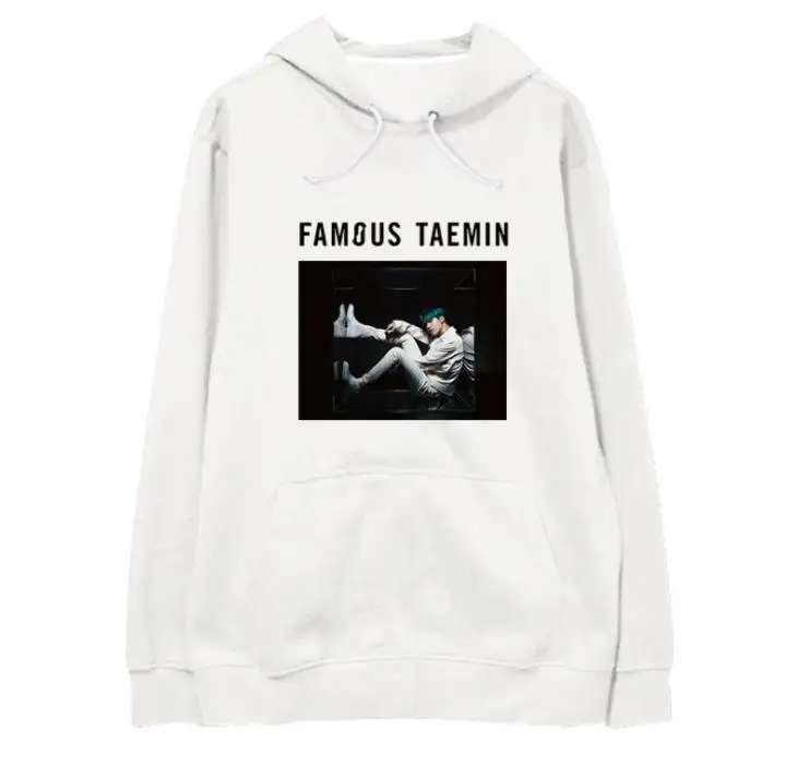 SHinee альбом известный taemin же фото пуловер с рисунком толстовки унисекс kpop флис/Тонкий Свободный свитшот