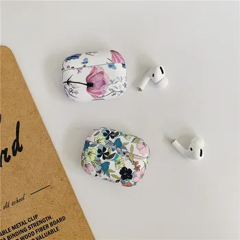 

Luxury Luminous Flower Case For Airpods Pro 2/1/3 Cover Art Oil Painting Bluetooth Earphone Silicone Soft Case For Apple Airpod