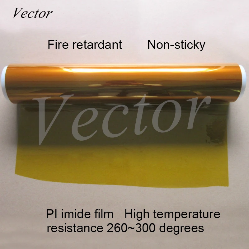 Полиимидная Пленка с золотым пальцем высокотемпературная PI пленка с имидом толщина пленки 0,025 мм