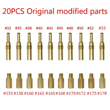 

20 Pcs Carburetor Main Jet Kit with Slow/Pilot Jet Set Replacement for GY6 CVK T8WF
