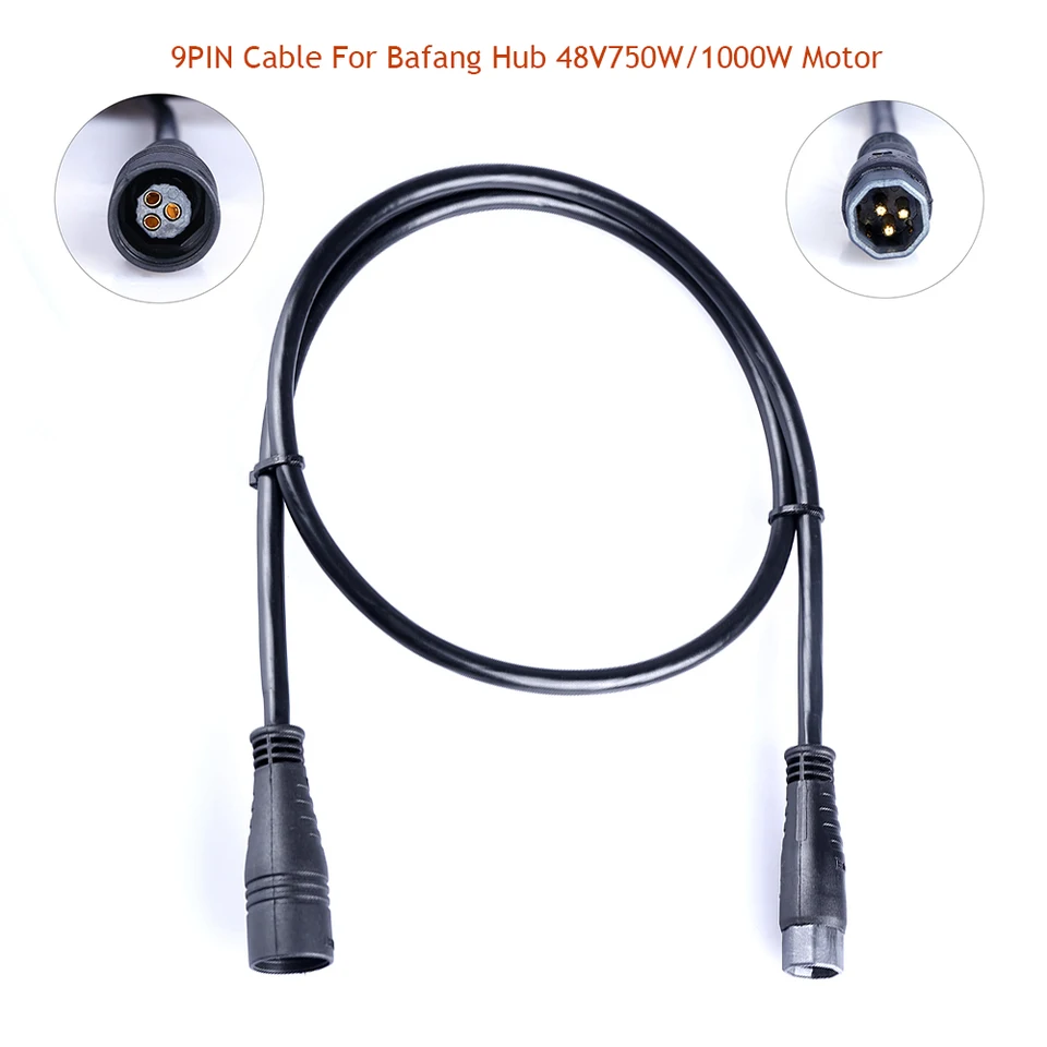 9Pin Extension Cable For BAFANG 8FUN Hub Rear Front Motor