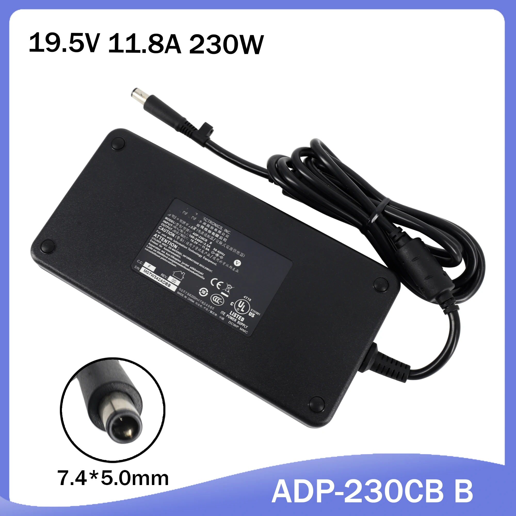 Тонкий 19 5 V 11.8A 230W ноутбук зарядное устройство ADP-230CB B ADP-230EB T AC адаптер питания для