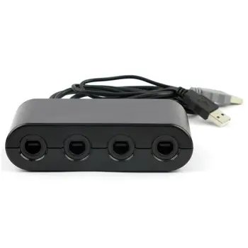 

4 Port Gamecube Controller Adapter For Nintendo Wii U Super Smash Bros. PC USB PC to NGC Game Handle Adapter