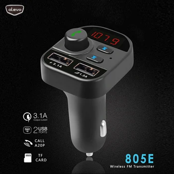 

Car MP3 Player Audio Wireless FM Transmitter Dual USB Quick3.1A Mp3 Module Bluetooth Car Kit Charger Usb Car Player Modulator