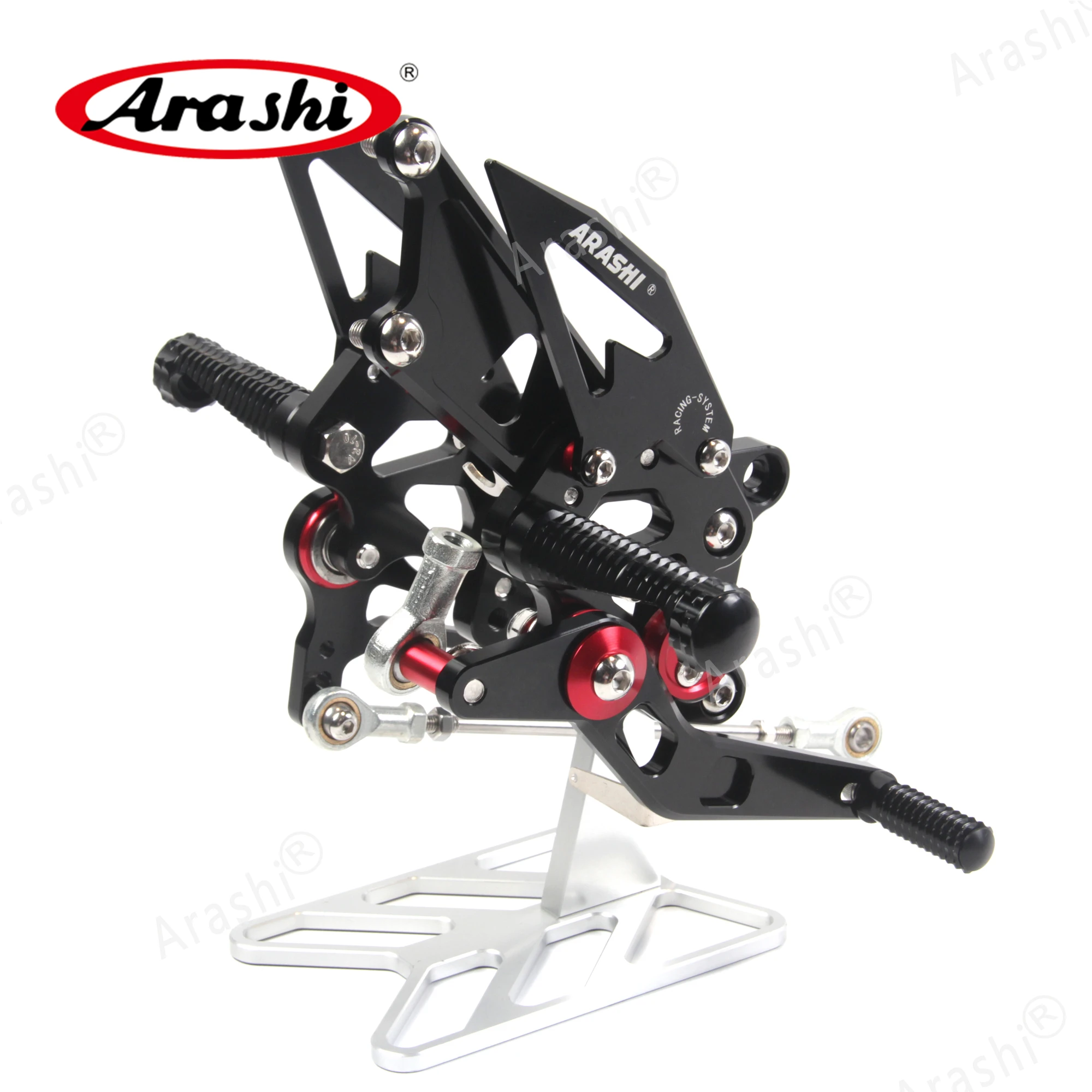 Arashi Регулируемая всадник задняя Подножка для KAWASAKI NINJA 250R 2008-2012 ЧПУ подножки задние наборы 250 R 2009 2010 2011 10 11 12