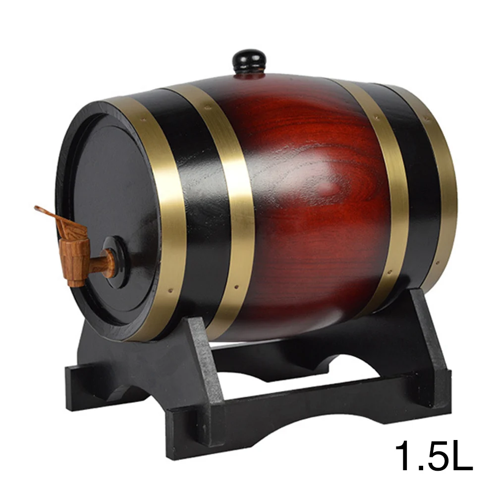 

Display Holder Durable Storage Decorative Wooden Wine Bucket Vintage Seal Whiskey Home Bar Cellaring Practical