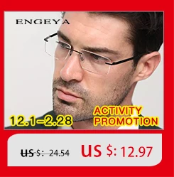 Metal Full Eyeglasses Frame Men Super Light Metal Retro Optical Glasses Frame Legs Unique Design #8046