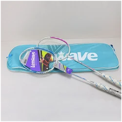 Professional Badminton Racket Carbon Aluminum Frame Badminton Racquet With String Training Sports Racket With Bags