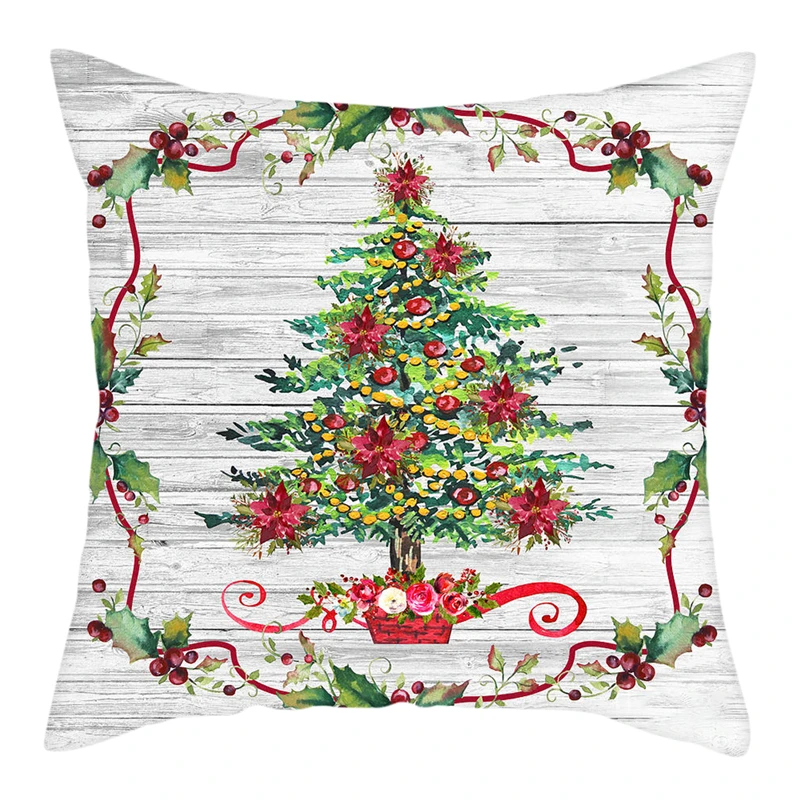 PC12376 Fuwatacchi Merry Christmas наволочка для подушки, новогодний праздничный подарок, наволочки для подушки для дома, дивана, декоративные наволочки 45*45 см - Цвет: PC12376