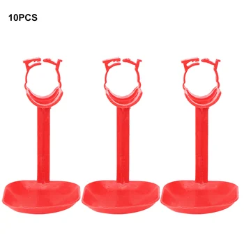 

10Pcs ABS Chicken Drinker Nipple Waterer Hanging Cup Water Drinking Tool Designed For Chicken