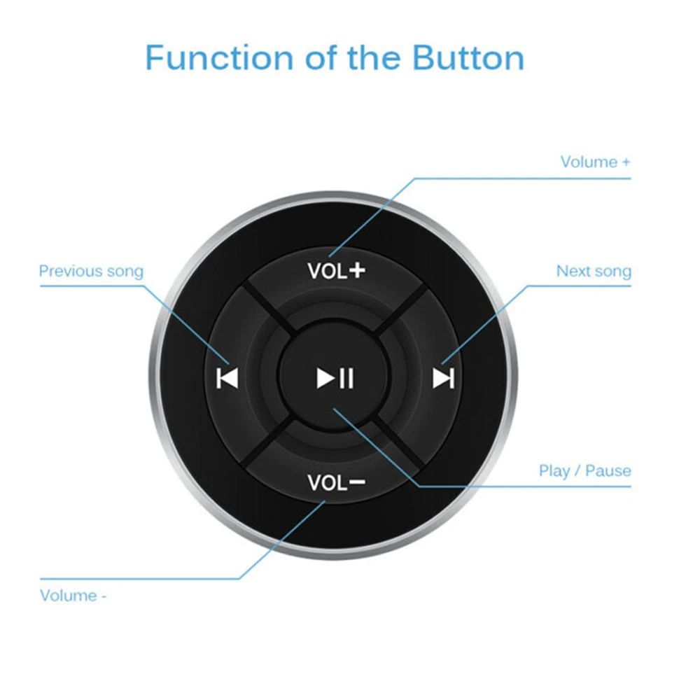 Автомобильный руль беспроводной пульт дистанционного управления Bluetooth MP3 музыкальный плеер набор кнопок украшения Аксессуары