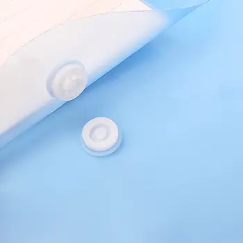 

Transparent PP Water Resistant File Holder Filing Envelope with Snap Button