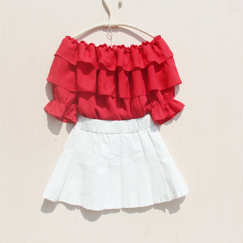 Girls' Chiffon Ruffle Blouse 3