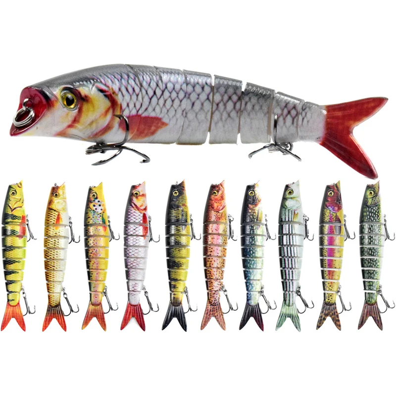 

Fishing Lures 8-Segments Sinking Wobblers Multi Jointed Swimbait Bass Minnow Bionic Tackle Hook Hard Lure Artificial Crank Bait