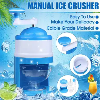

Portable Handhold Manual Ice Shaver Crusher Snow Maker Slushy Sand Machine Shaved Ice Snow Cones Food Processors Kitchen Tool