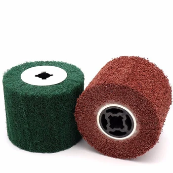 

Professional 80 Grit Metal Steel Wire Drawing Burnishing Polishing Wheel for Burnishing Machine Polishing Wheel Tool
