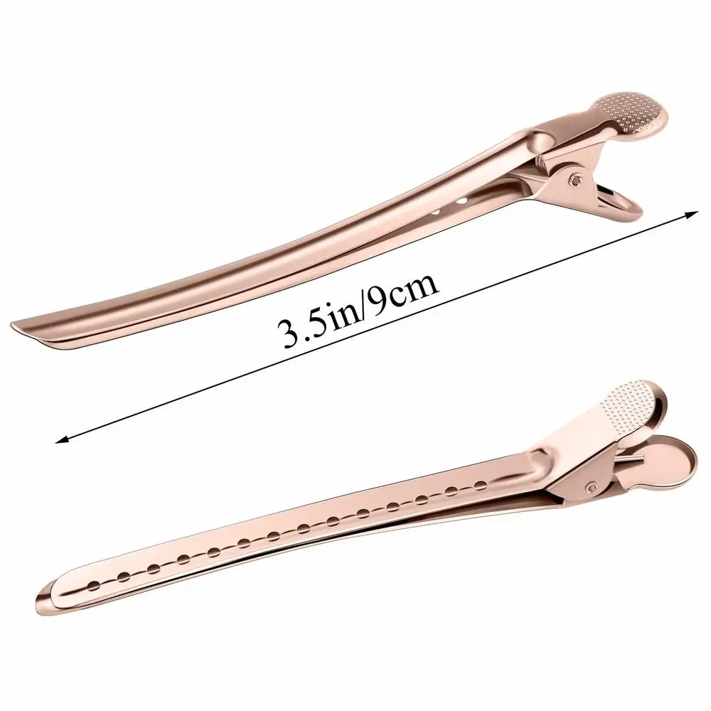 5/10Pcs Hair Care Clips Stainless Steel Hairdressing Sectioning Clips Clamps For Hairdressing Barber Hair Cut Use Styling Tools — view 6