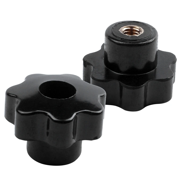 Machinery Latche Knurled Clamping Nuts Knob Grip M8 Female Thread 6pcs