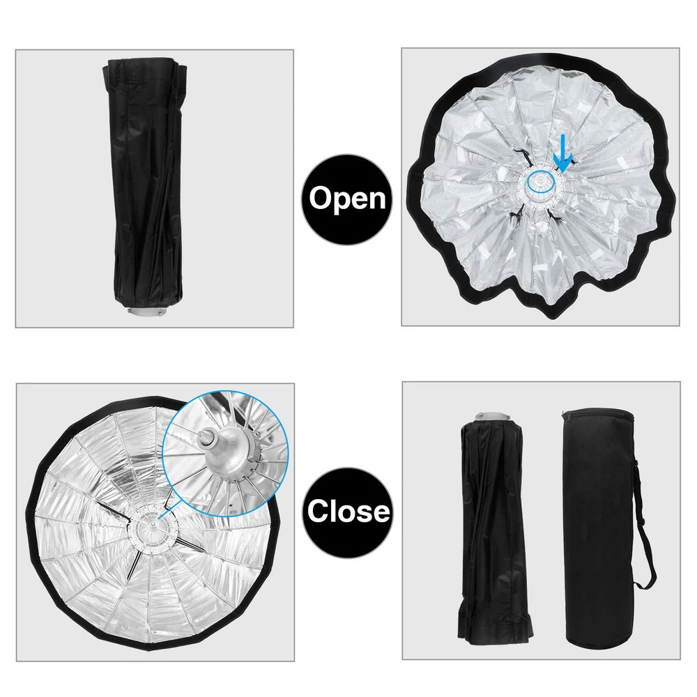 Selens 85cm Umbrella Radar Softbox Studio Light