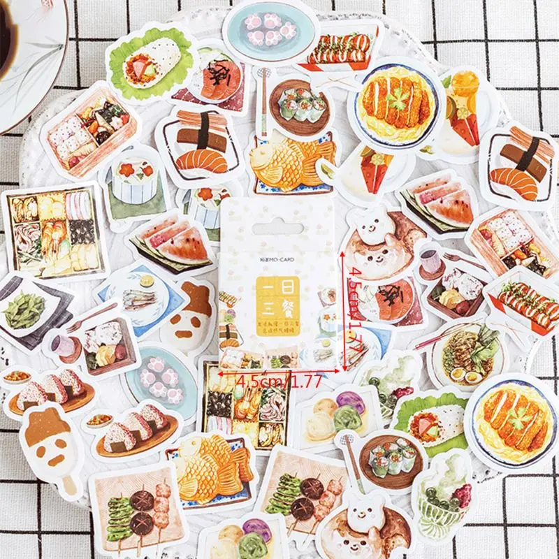 46 шт./кор. вкусные Еда канцелярские Стикеры s уплотнение этикетка наклейка «Путешествие» DIY Скрапбукинг дневник планировщик альбом украшения