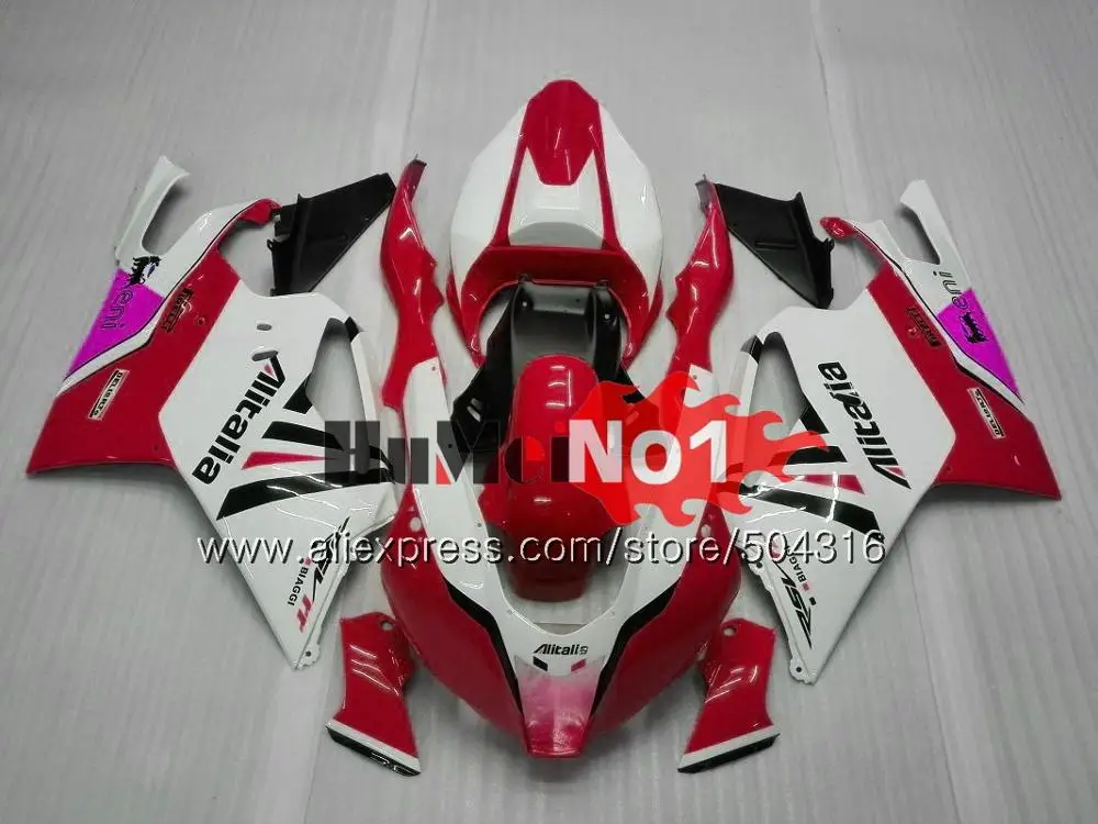 Средства ухода за кожей для Aprilia RSV1000R Mille RV60 RSV1000RR РСВ 1000 8MC. 0 RSV1000 R RR 2003 2004 2005 2006 03 04 05 06 обтекатель красный серебристый - Цвет: No. 24