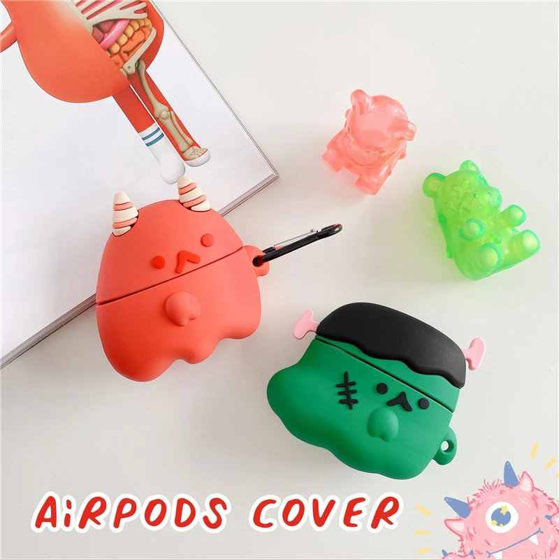 Чехол для наушников Airpods Pro чехол Goblin Monster Anime мягкий Apple Air Pods 2 защитный