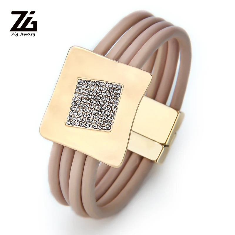 ZG Многослойные браслеты с драгоценным камнем для женщин горячий подарок