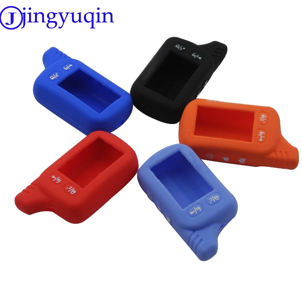 Силиконовый чехол брелок jingyuqin TZ9010 для русской 2 сторонней системы сигнализации