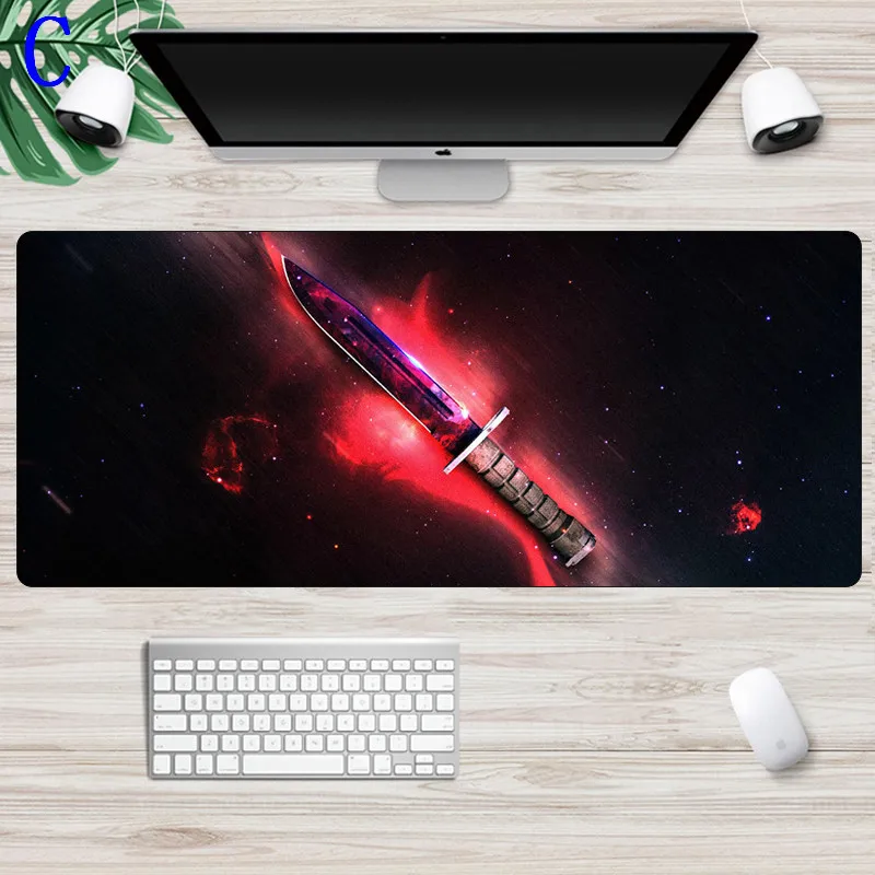 CS GO игровой коврик для мыши Большой 70x30 см счетчик удар клавиатура настольный коврик офисный компьютер Нескользящая Блокировка коврик для мыши
