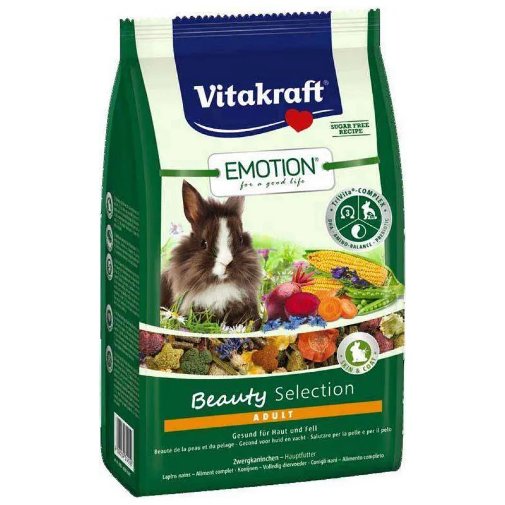 Корм для кроликов взрослых Vitacraft Beauty Selection, 600г