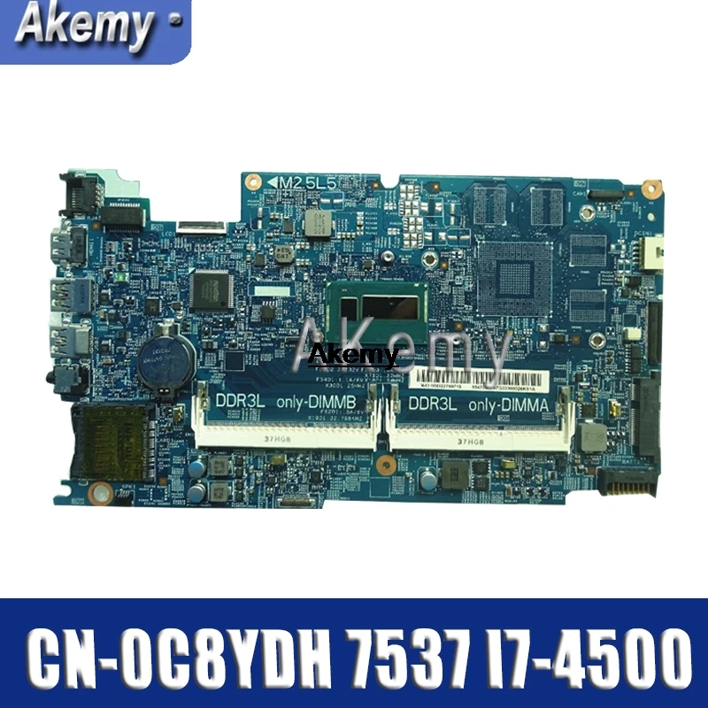 

Akemy 12311-1 I7-4500U FOR DELL INSPIRON 15 7537 15R 7537 laptop motherboard mainboard CN-0C8YDH 0C8YDH C8YDH PWB:KWC14