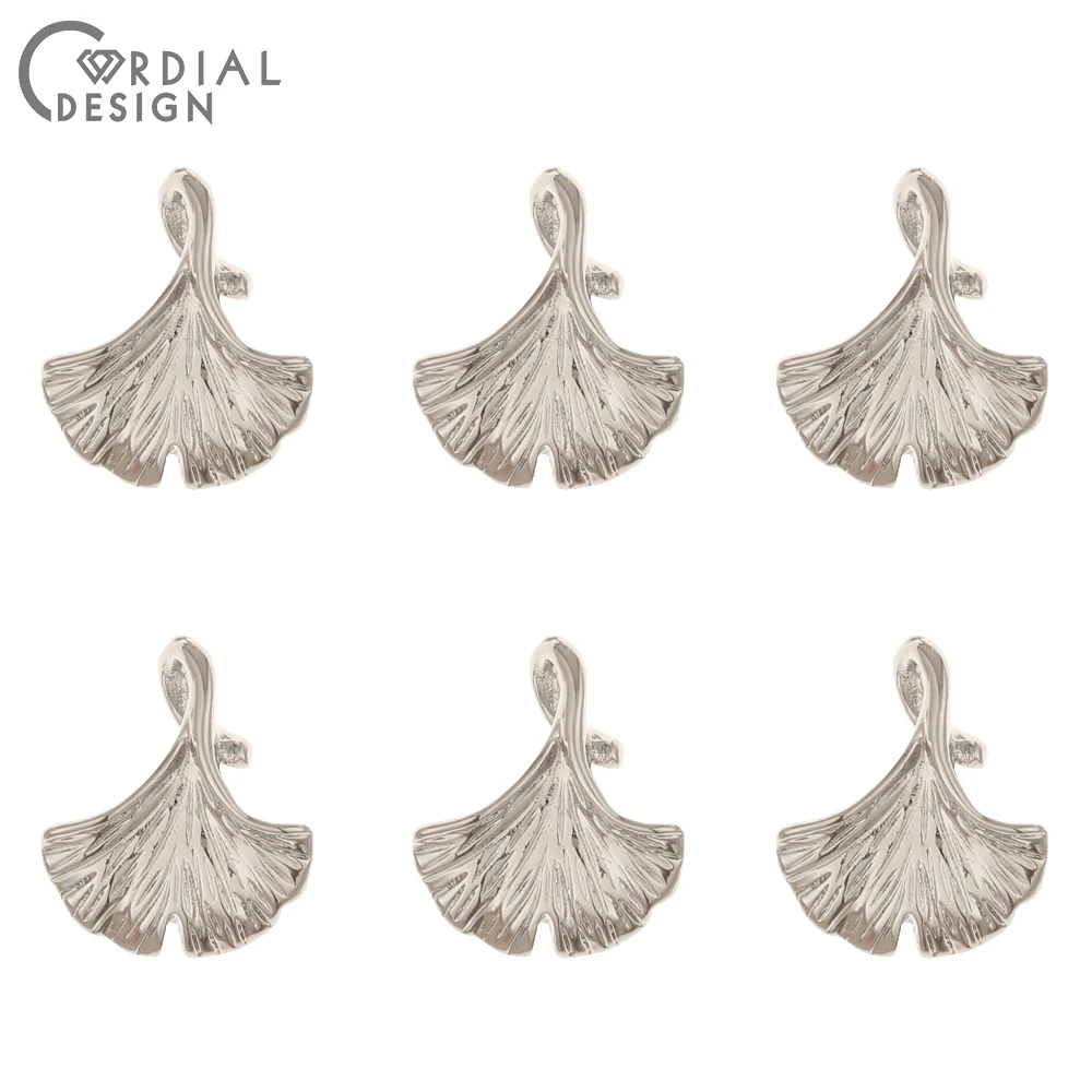 Cordial Design 100Pcs 14*16MM Earrings Pendant/Jewelry Accessories/DIY Making/Leaf Shape/Jewelry Findings & Components/Hand Made - cordial