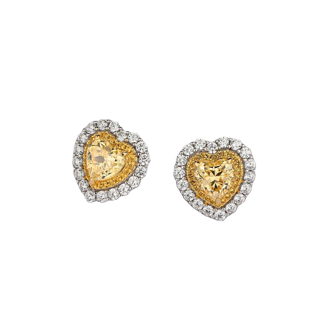 

Серьги-гвоздики женские из серебра 925 пробы, с фианитами