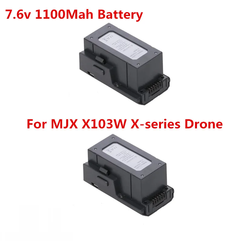 

1pcs or 2pcs 7.6v 1100Mah Battery For MJX X103W X-series 5G WIFI FPV GPS Foldable RC Drone Battery Spare Parts