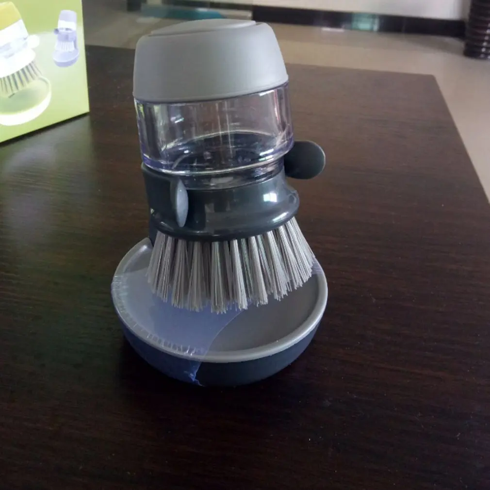 Cleaning Brush Automatic Liquid Washing Pot Brush Soap Liquid Brush Adding leaning Brush Washing Pot Brush Tableware Brush