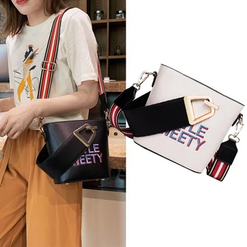 

Luxury Women Bags Fashion Letter Embroidery Women Shoulder Bag Ladies Pu Leather Handbags Female Messenger Bag 2020 New Designer