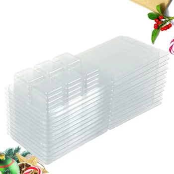 

12PCS 6 Grids Transparent Package Box Portable Plastic Organizer Case for Candle