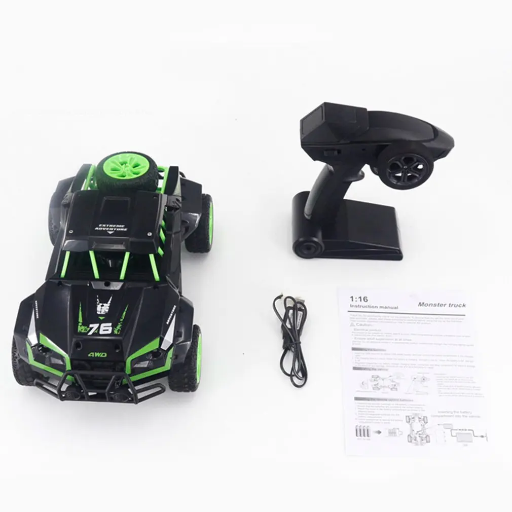 Черный K-01 скоростные гоночные автомобили RC Big Foot Car 2,4G пульт дистанционного управления внедорожный гусеничный автомобиль модель RTR игрушка - Цвет: Черный