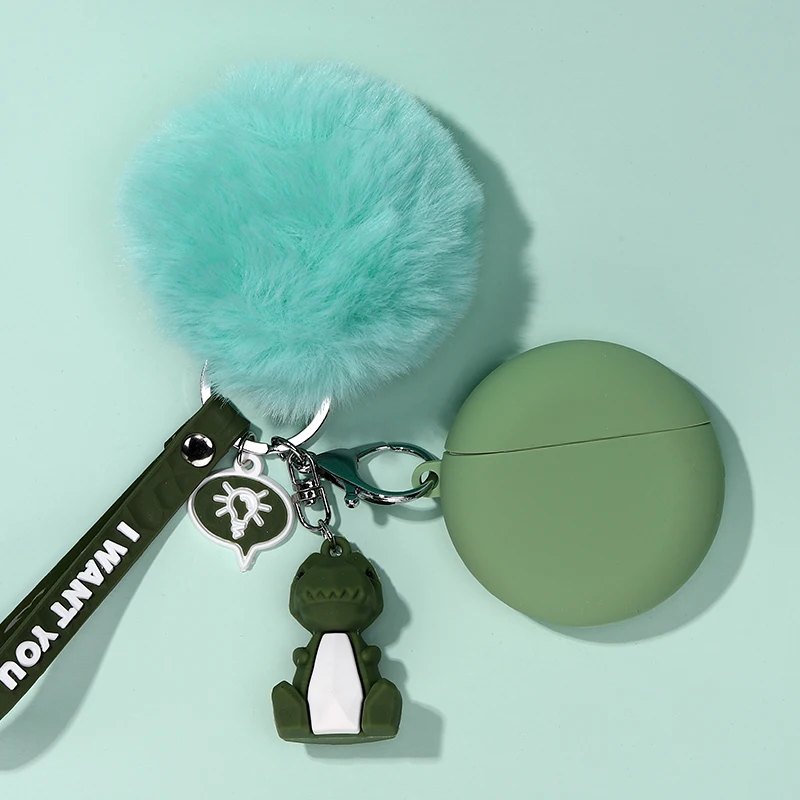 Футляр для наушников для huawei FreeBuds 3 Чехол беспроводной Bluetooth Противоскользящий силиконовый мягкий чехол - Цвет: case and pendant