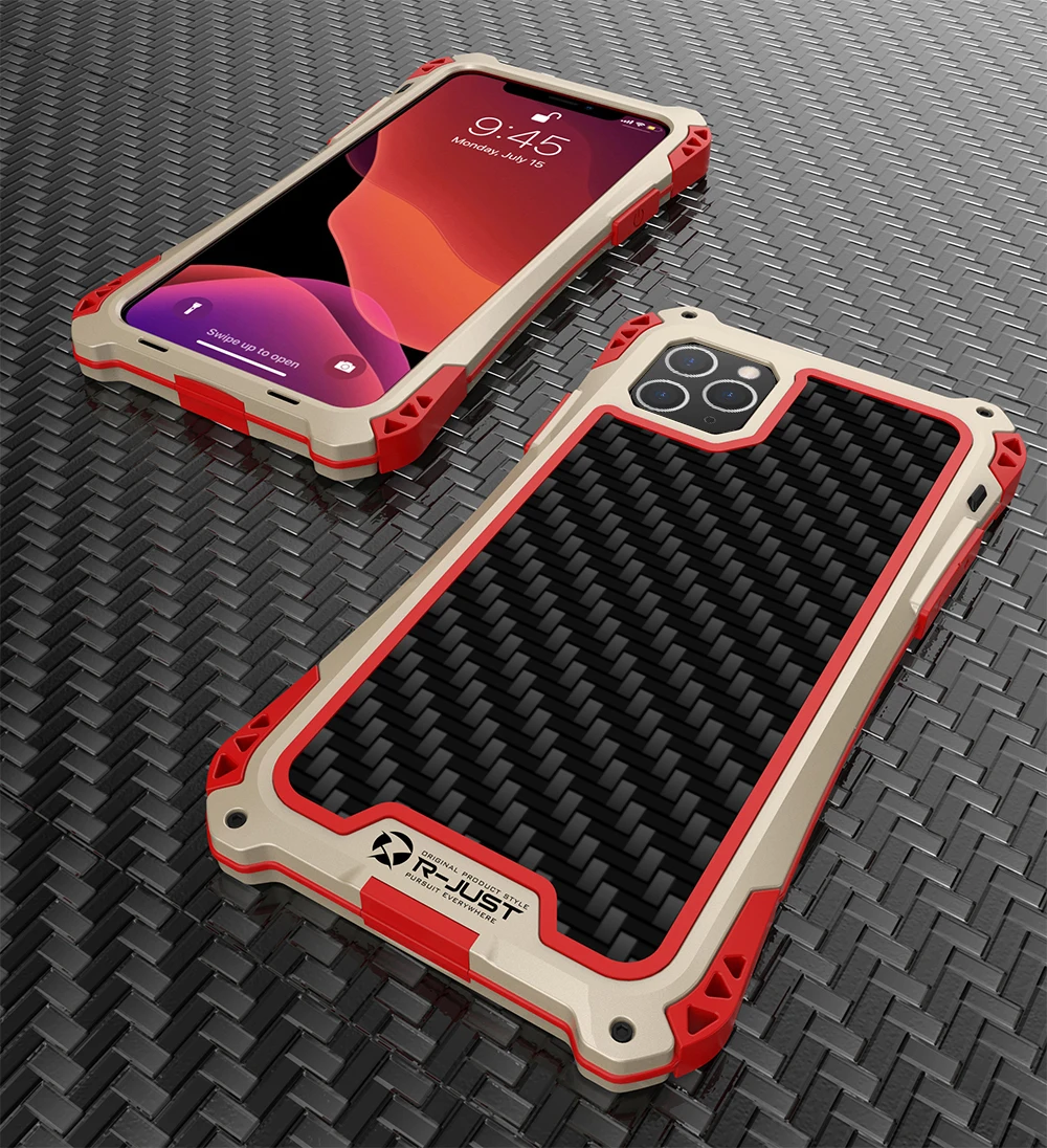 Для iPhone 11 Pro максимальный чехол Роскошный Жесткий металлический ТПУ силиконовый гибридный противоударный Броня задняя крышка чехол для телефона iPhone 11 Capa