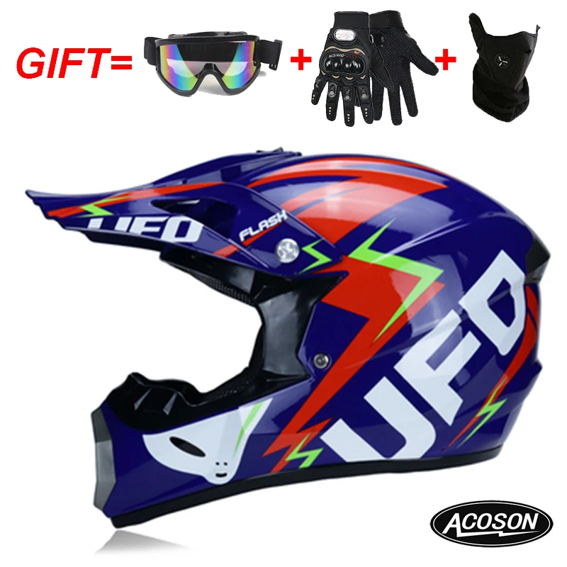 Motorcycle cross motorcycle helmet for motorcycle helmet down MTB DH off road motorcycle cross racing helmet point with goggles - Цвет: 10