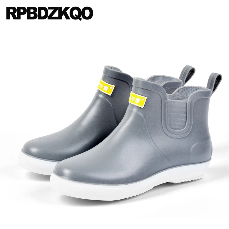 grey rain booties