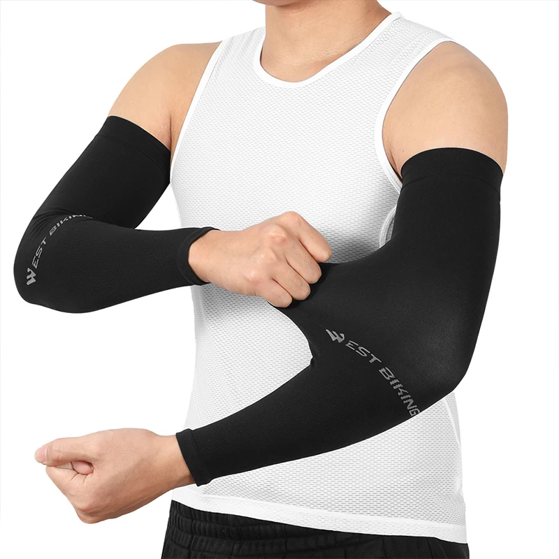 Arm Sleeves UV Sun Protection Stretchy Driving Running Cycling Arm Warmer Unisex 